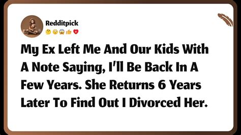 Ex left me.  Although you&rsquo;ll definitely feel better as you detac...