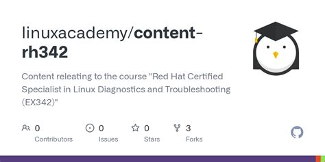 Ex342 github.  Comprehensive training for Red Hat Certified Specialist in Linux...