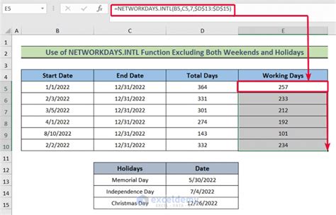 ExC01 How To total Working Days Between Two Date in Excel Excluding
