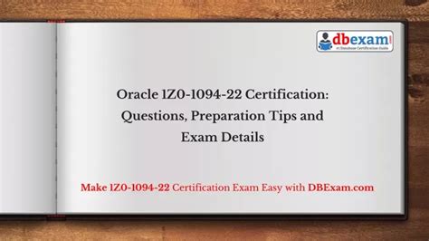 Exam 1Z0-1094-21 Training