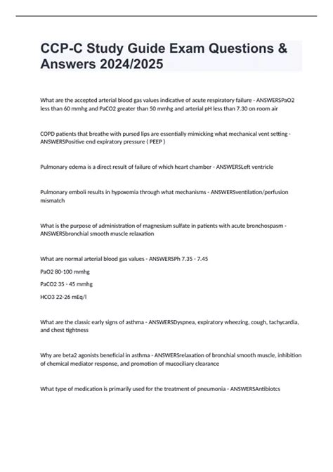 Exam C Study Guide