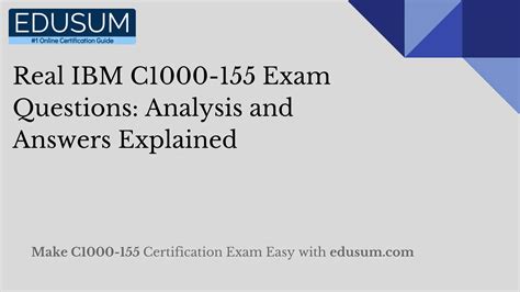 Exam C1000-155 Objectives