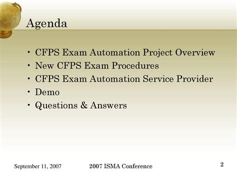 Exam CFPS Demo