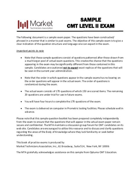 Exam CMT-Level-II Simulator Fee