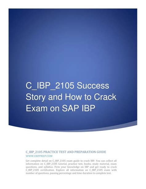 Exam C_IBP_2105 Simulations