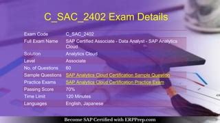 Exam C_SAC_2402 Topic