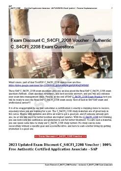 Exam Discount C_S4CFI_2111 Voucher