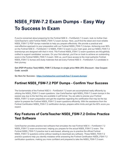 Exam Dumps NSE6_FSW-7.2 Provider