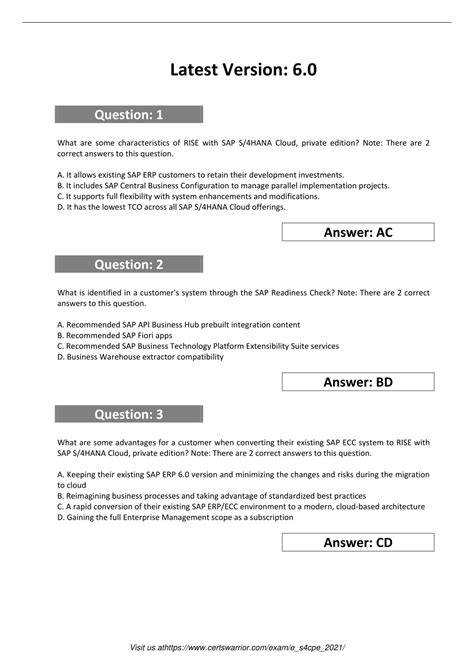 Exam E_S4CPE_2021 Revision Plan