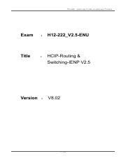 Exam H12-222_V2.5 Study Guide
