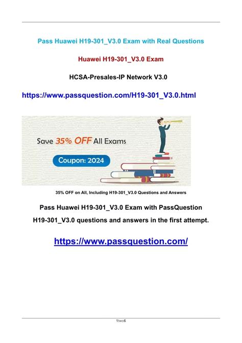 Exam H19-301_V3.0 Cost