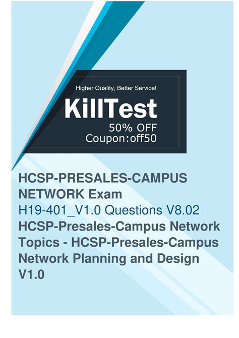 Exam H19-425_V1.0 Testking