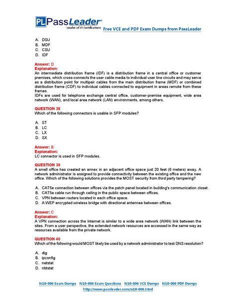 Exam IN101_V7 Overviews