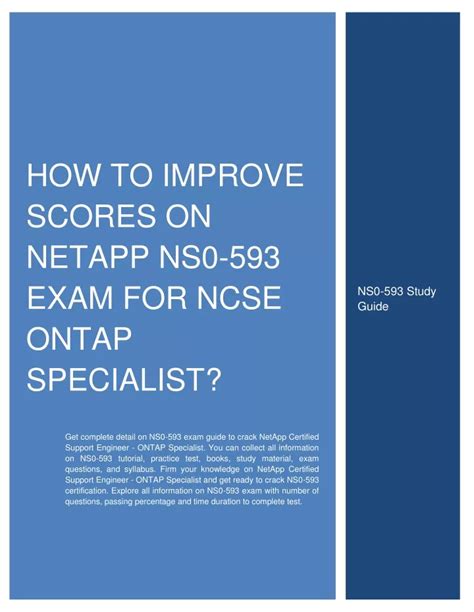 Exam NS0-593 Score