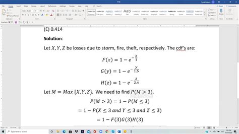 Exam P Practice Test Solutions