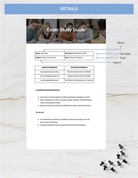 Exam Study Guide Template Download in Word, Google Docs