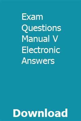 Exam questions manual v electronic answers. - Hyosung karion rt125 carburetor workshop service repair manual download.