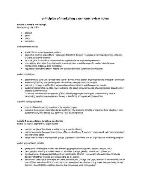 Exam questions on principles of marketing.  They require significant ca...