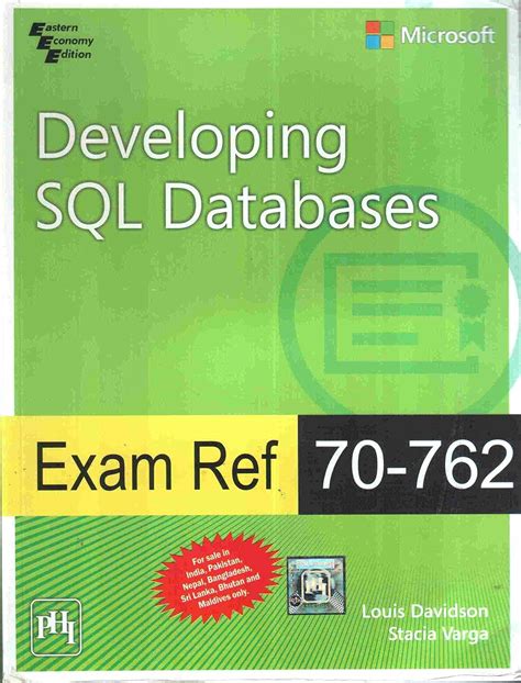 Download Exam Ref 70762 Developing Sql Databases By Louis Davidson