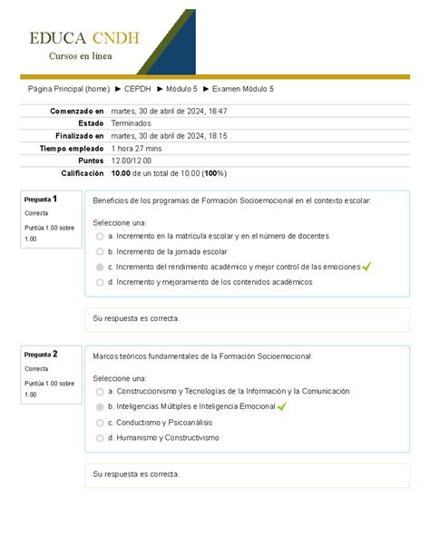 Examen Modulo 5 Studocu