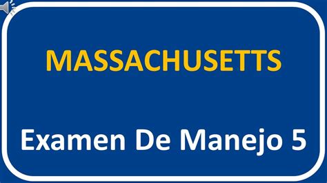 Examen de manejo de massachusetts. 15 Apr 2024 ... Todo residente de Maryland que opere cualquier vehículo motorizado debe tener una licencia de conducir o un permiso de aprendizaje. 