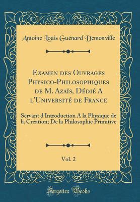 Examen des ouvrages physico philosophiques de m. - Libro me divierto y aprendo 1 grado.