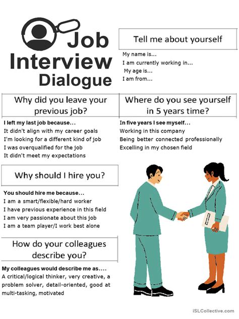 Example Conversation Job Interview Free Download