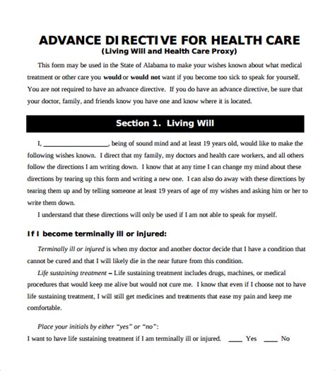 Example Of A Will What are Advanced Directives & Living Wills