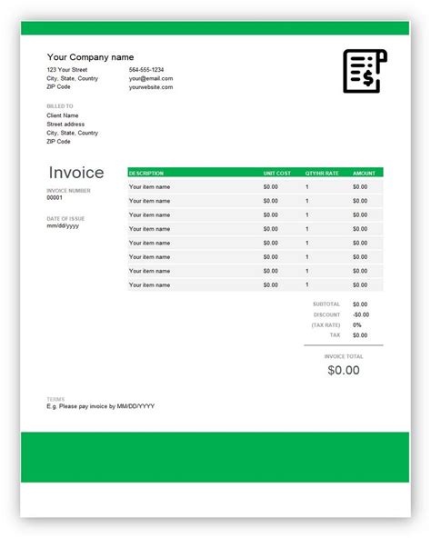 Example Of Quickbooks Invoice