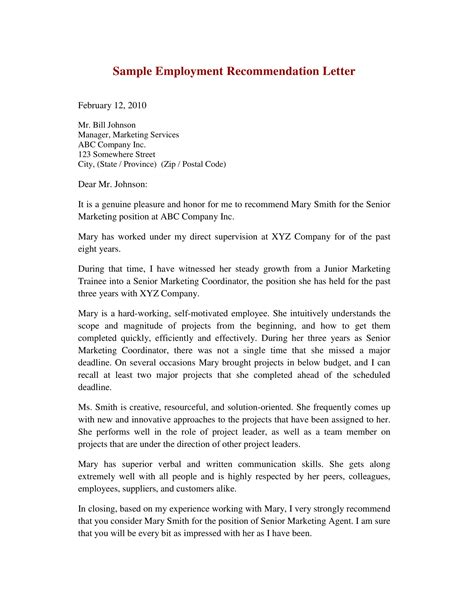 Example Of Reference Letter Examples Of Reference Letters Letter And