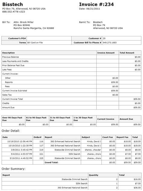 Example invoices atilalex