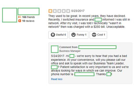 Example of A Good Response to a Negative Review… Almost The
