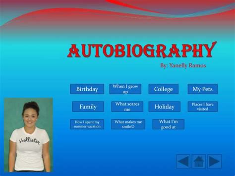 Example of autobiography in powerpoint presentation