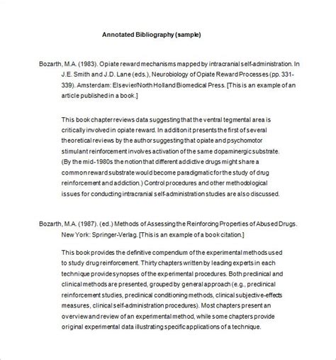 Example of bibliography format in word