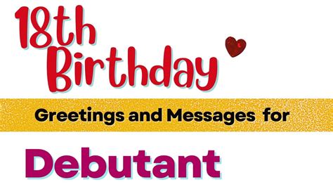 Example of birthday wishes or message for debutant? - Answers