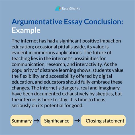 Example of conclusion in argumentative essay