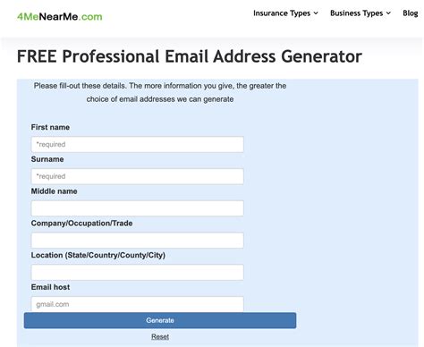 Example of email address and password.  By using one of the top 10 examples of pro...
