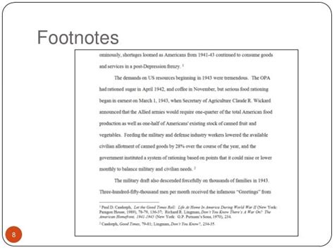 Examples On How To Write An History Paper With Footnotes