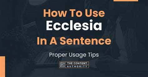 Examples of "Ecclesia" in a Sentence YourDictionary.com