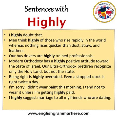 Examples of "Highly" in a Sentence YourDictionary.com