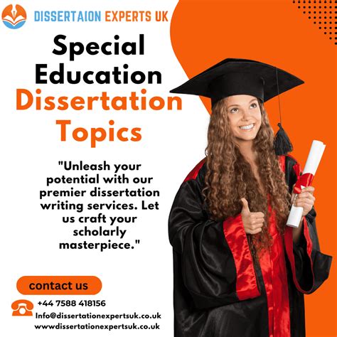 Examples of Thesis Topics in Special Education - Synonym