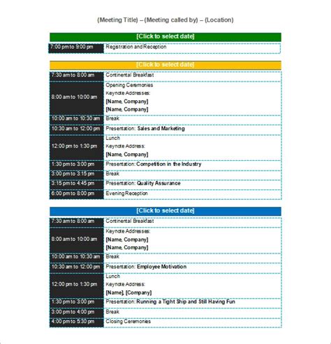 Examples of conference and conventions programs Google Search in 2020