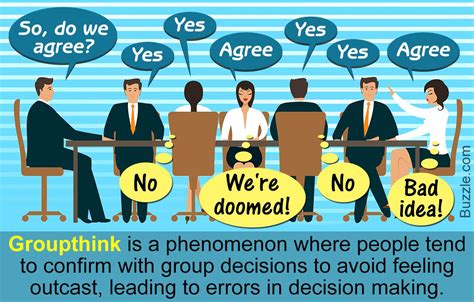Examples of groupthink in the workplace