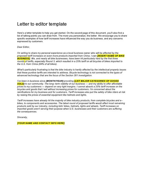 Examples of letters to the editor. Include your name, address, email address, and phone number at the top of your letter. Editors often require this information because they will need to verify your identity. You can state that this information is not to be published. If you are responding to an article or letter, say so right away. 