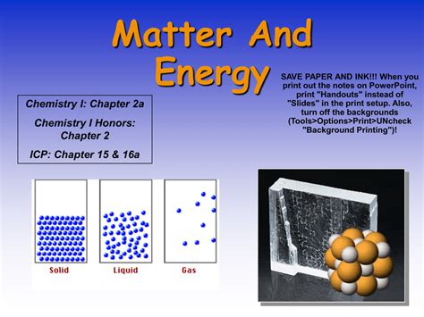 Examples of matter and energy. Light is made up of "things" called photons, and these photons can possess some of the properties of matter. For example, they are always moving, and when they move, they can exert a (usually very small) force on an object (just like moving matter can). But most of the time, light is just light. It is not matter as much as it is energy. Answer 3: 