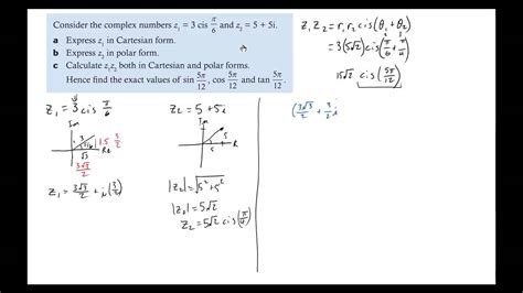 Examples of multiplying and dividing complex vectors in polar form