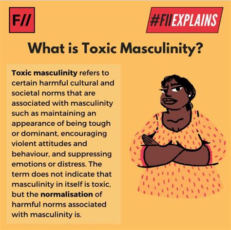 Examples of toxic masculinity. Some toxic masculinity examples include: Homophobia. Toxic masculinity teaches men that homosexuality is a deviation from traditional masculinity and that gay men are less … 