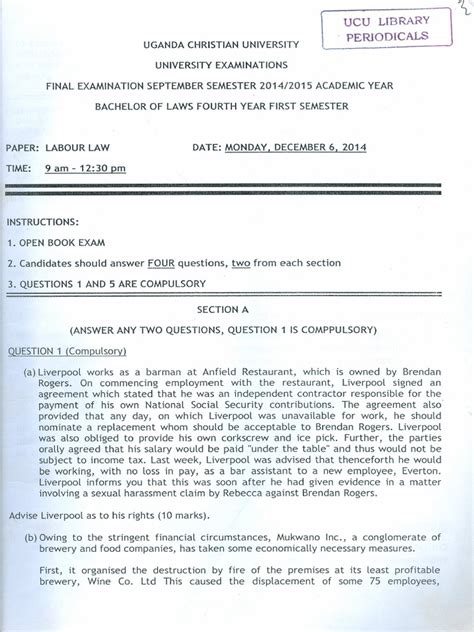 Exams Papers Uc