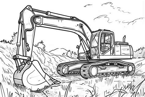 Excavator Coloring