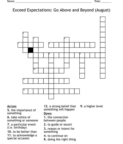 Exceed crossword. The Crossword Solver found 30 answers to "exceed in importance", 10 letters crossword clue. The Crossword Solver finds answers to classic crosswords and cryptic crossword puzzles. Enter the length or pattern for better results. Click the answer to find similar crossword clues . Enter a Crossword Clue. 